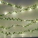 Green Leaf Fairy Lights - Bedroom Decor - Christmas Decorations - Christmas Lights Garland - Wedding Table Decor - Rustic Home Decor 