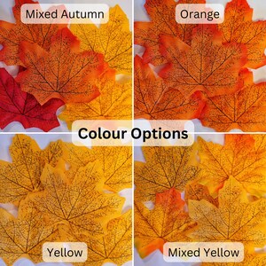 Autumn Leaf Fairy Lights Rustic Autumn Decor Fall Leaves Wedding Table Lighting Thanksgiving Garland Halloween Party String Lights image 5