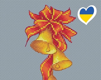 Christmas Bells" LanSvit CROSS-STITCH PATTERN (L-002) /christmas bells gift embroidery needlework