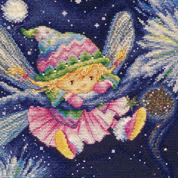 Winter's Tale" LanSvit CROSS-STITCH KIT (D-029) /beauty embroidery kreuzstich pointdecroix puntocroce fairy fairytale winter sweet children