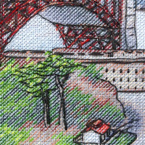 The Golden Gate Bridge LanSvit CROSS-STITCH KIT A-010 /san-francisco usa sketch broderie puntodecruz kreuzstich embroidery image 5