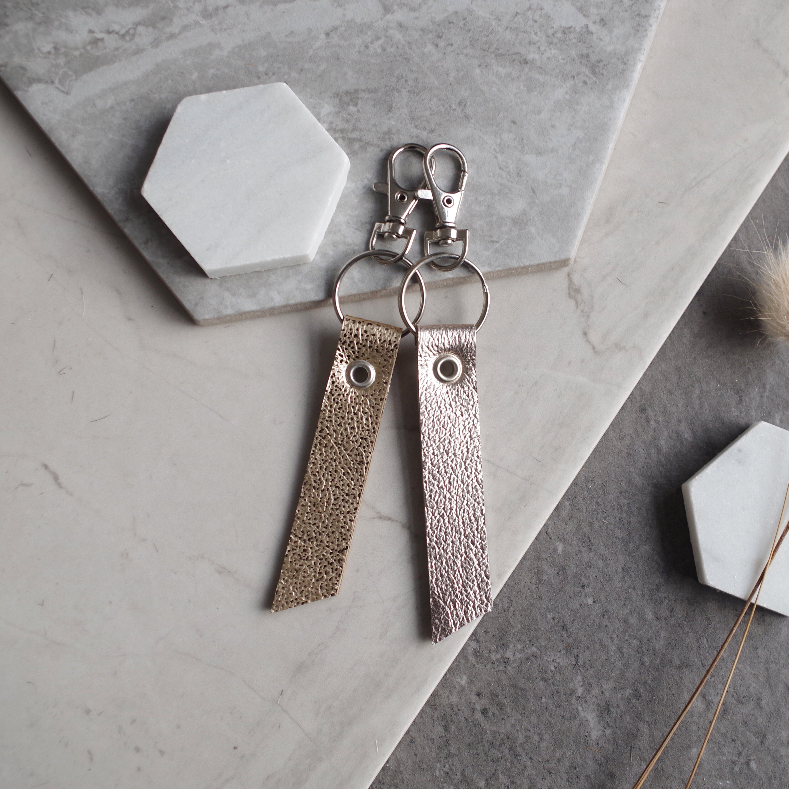 Leather Tab Keyring Leather Keyring Ponyskin Keyring Etsy Nederland