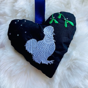 Silkie chicken decoration, silkie Christmas dec