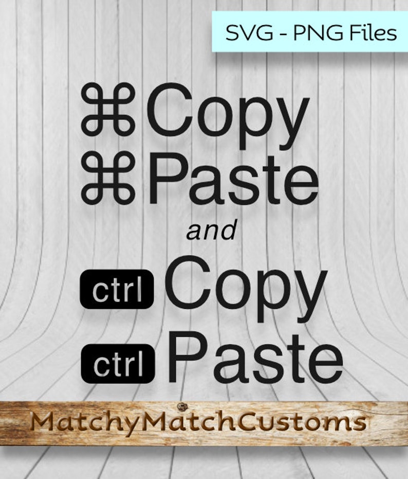 Mac/PC-Copy-Paste-schneiden-Dateien / SVG und PNG für | Etsy