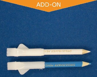 Chalk Pencil Set - Set of 2, Blue & White Chalk Pencil Included, Perfect for Any Color of Fabric