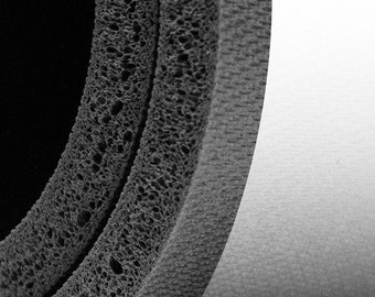 18" x 36" R012 Sponge Rubber Sheet with Adhesive Backing - Black Color, 1/16" Thick, Open Cell Sponge Rubber