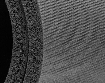 36" x 60" R012 Sponge Rubber Roll - Black Color, 1/16" to 1/2" Thicknesses Available, Open Cell Sponge Rubber
