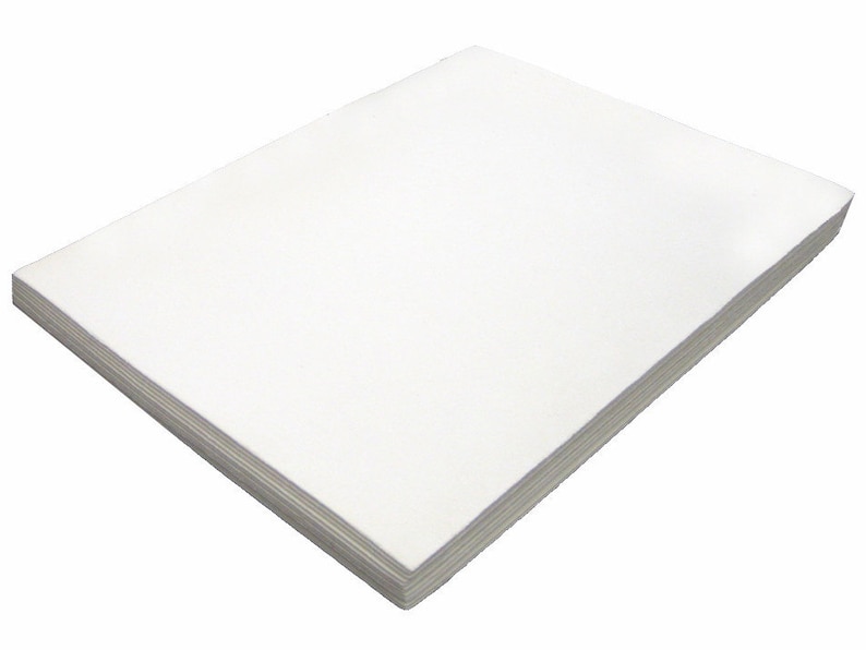 White Craft Foam Sheets 9 x 12 12 Sheets Etsy
