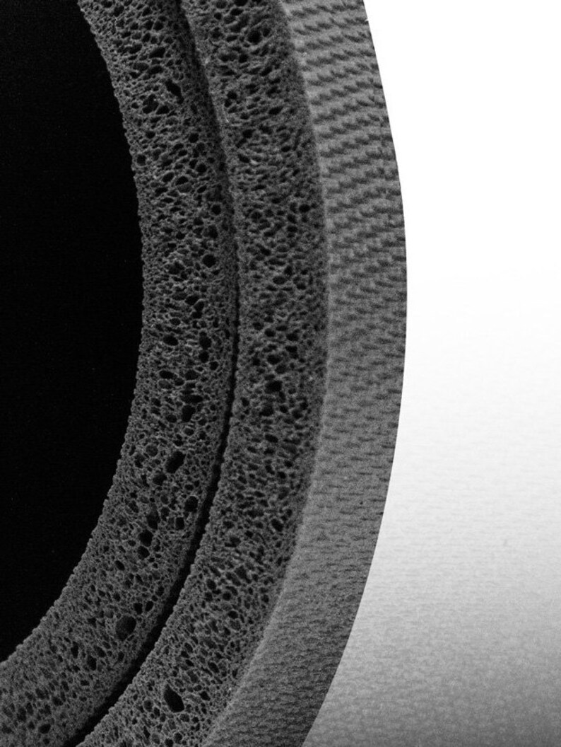 Black Color 36 x 60 R012 Sponge Rubber Roll with Adhesive Backing 116