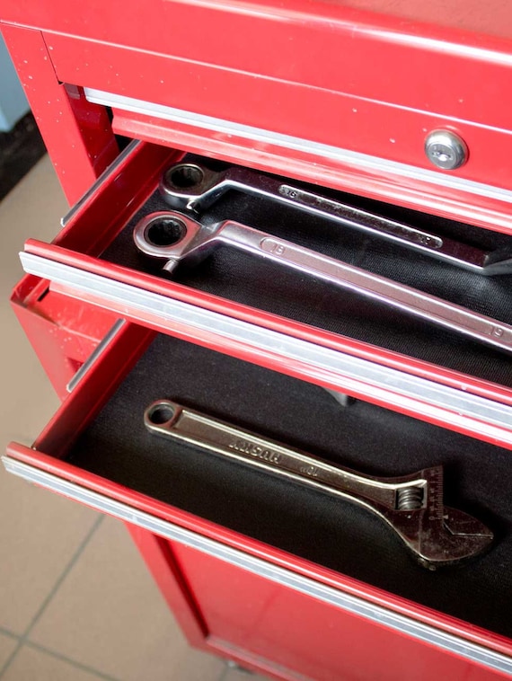 11 Piece Set Of Toolbox Drawer Liners Black 3 32 Etsy