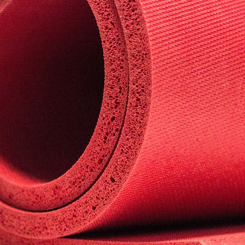 18 x 36 2180 Sponge Rubber Sheet 38 Thick Open Cell Sponge Rubber Red Color