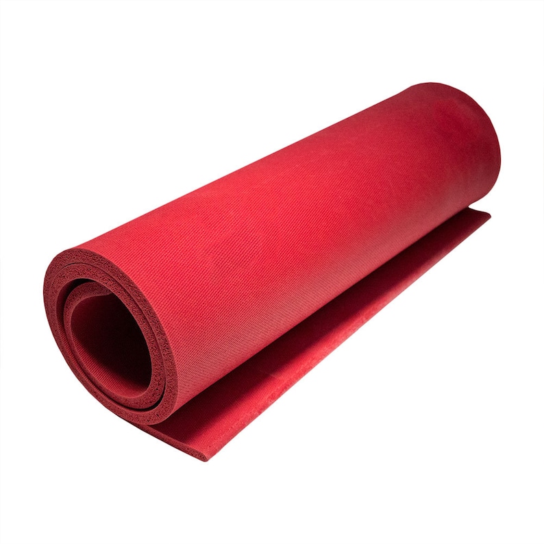 18 x 36 2180 Sponge Rubber Sheet 38 Thick Open Cell Sponge Rubber Red Color
