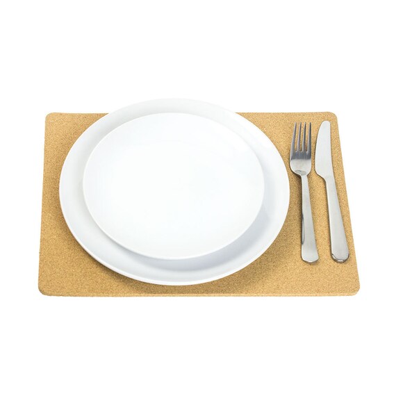 1/8 Thick Rectangular Cork Placemats 15.75 x Etsy