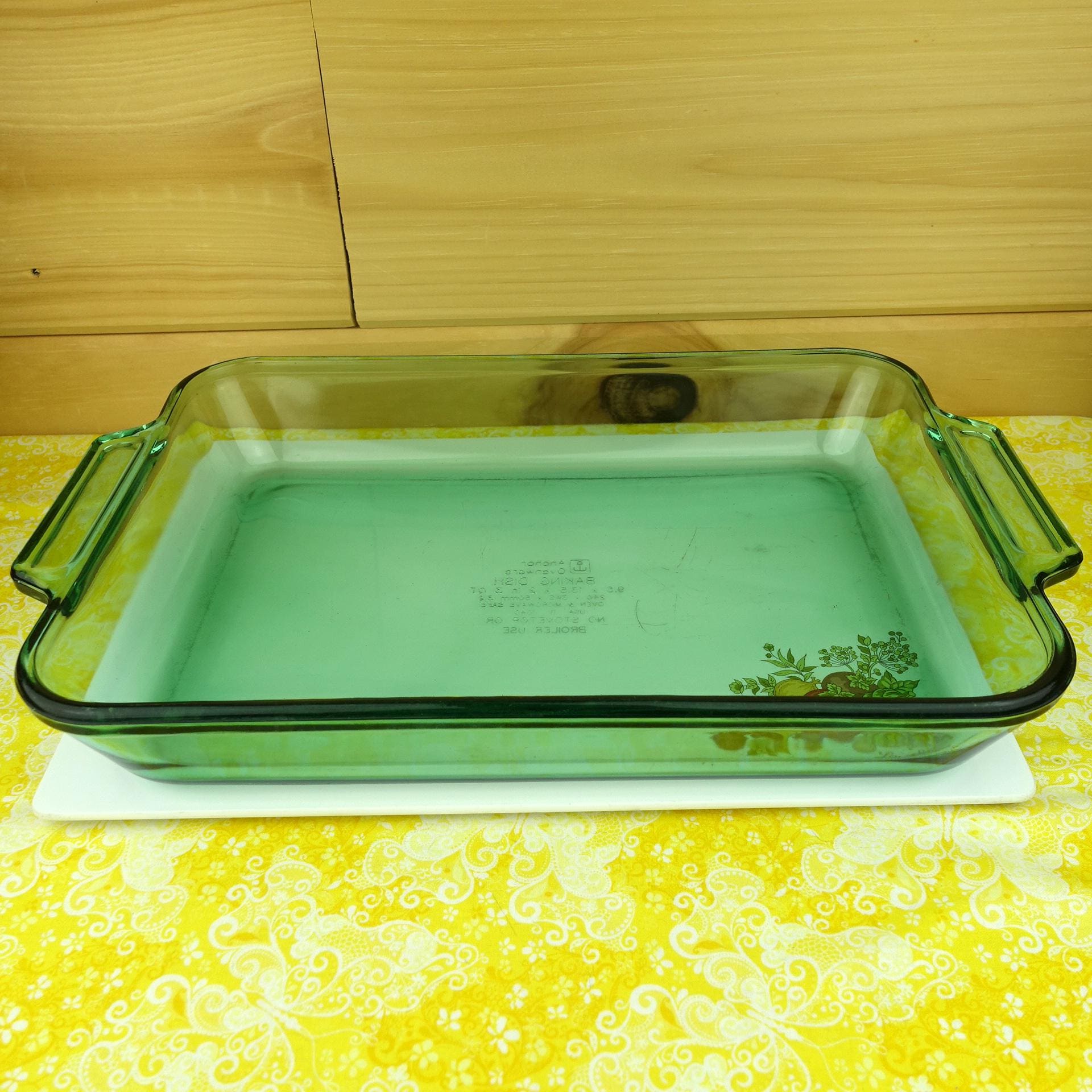Quart Anchor 9x13 Baking Dish Vintage Anchor Hocking Cobalt Blue