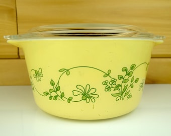 Pyrex 1-Liter Casserole Dish with Cover, Shenandoah, #473