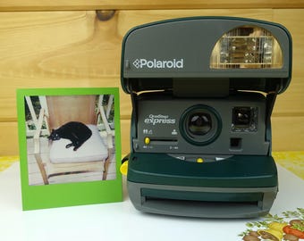 Film Tested Polaroid OneStep Express 600 Instant Film Camera - Ready to Shoot!  Party Action Fun Time!
