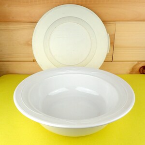 Corning Ware Casual Elegance L-23 White Floral Flora Round Casserole Serving Platter