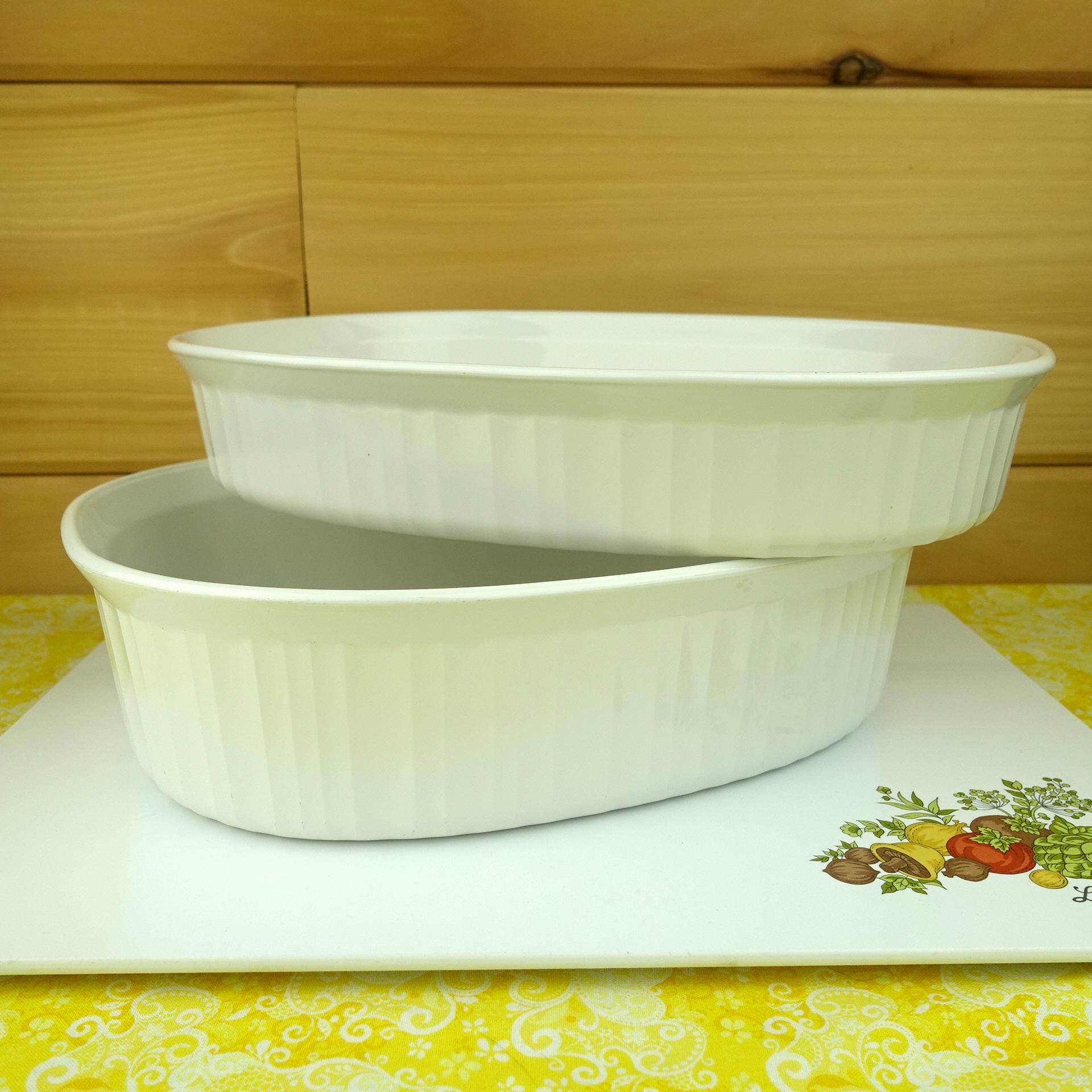 2-piece Corning Ware Roaster Set, French White, #F-2-B, 2.8 Liter