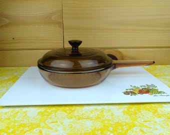 Vision 7-Inch Skillet with Glass Cover, Amber, #V-6