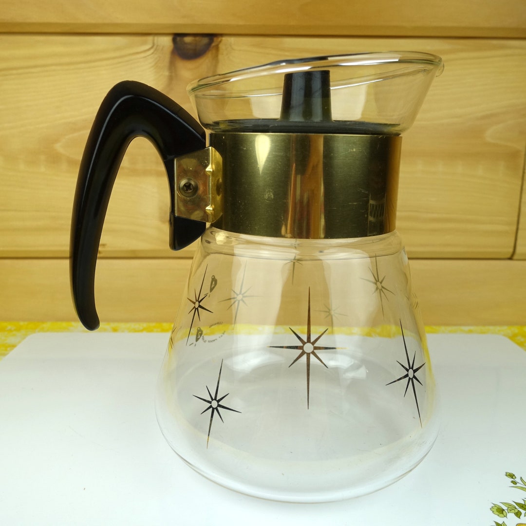 Pyrex/corning 6-cup Carafe, Gold Starburst Pattern - Etsy