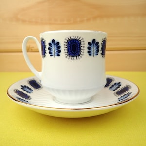 Duchess Bone China Coffee Cup and Saucer, Made in England