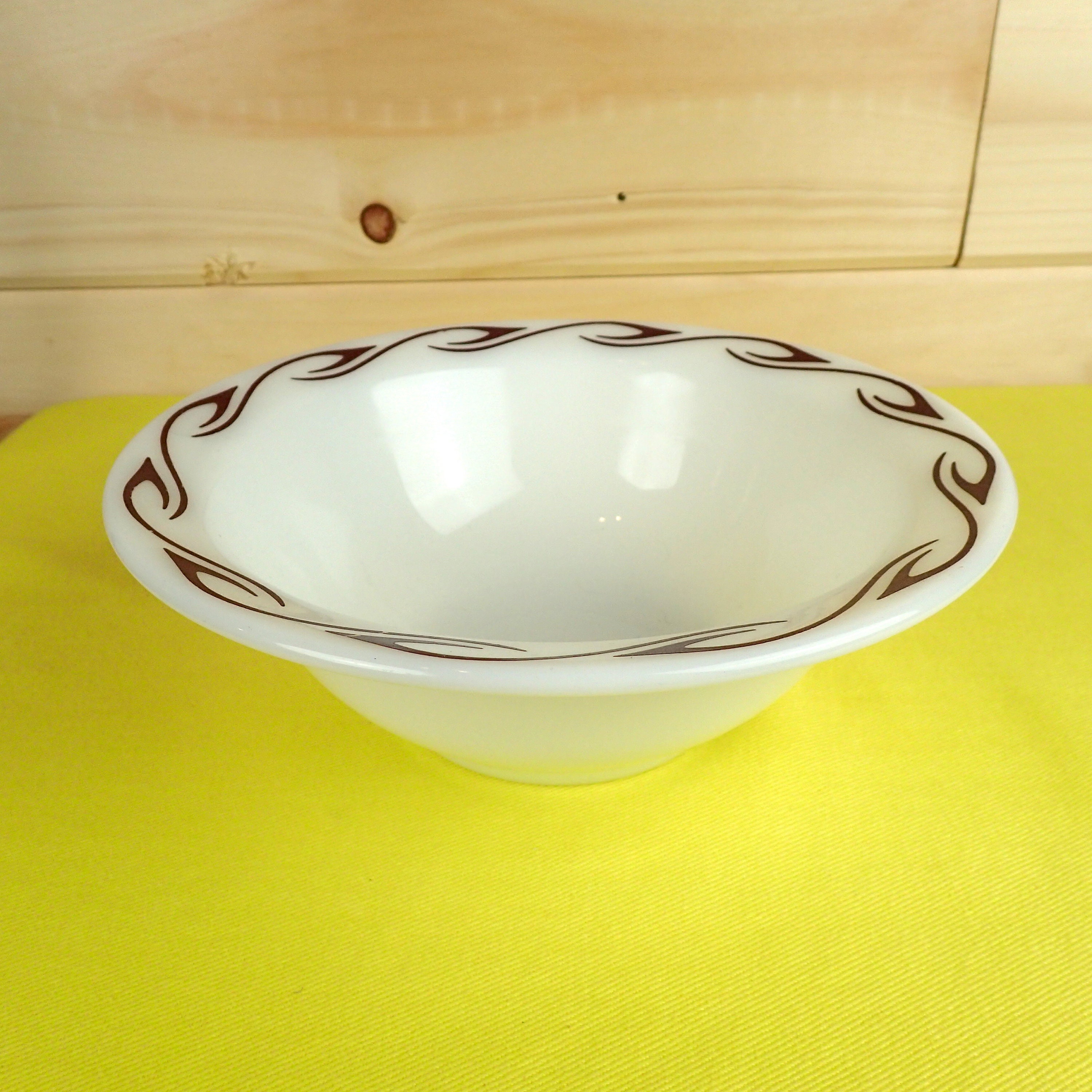 Pyrex Double Tough Salad Bowl 716 Ruby Scroll Ruby Hook Etsy