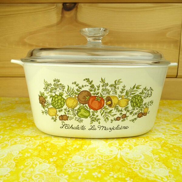 Corning Ware 3-Quart Casserole with Cover, Spice O' Life, #A-3-B