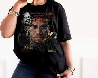 Adult Unisex Malcolm X Inspired By Black History Tee