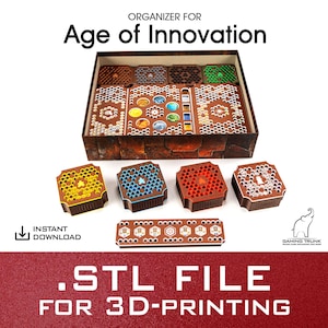 Organizer for Age of Innovation | STL, 3MF Files only | 3d Printing files | 3mf files | Unofficial insert for Age of Innovation