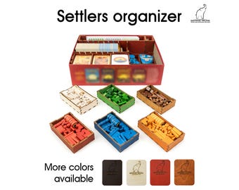 Settlers Organizer 5th Edition, Seafarers, Cities & Knights, 5-6 Player Extension | Wood for Sheep | Board Game Organizer