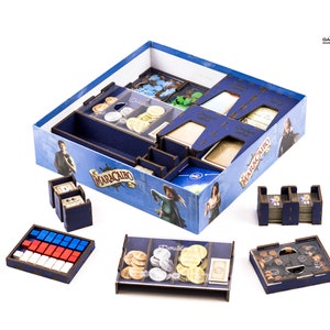 Caribbean Organizer for Maracaibo, Maracaibo insert, Board Game Organizer, Board Game Insert, Wooden organizer