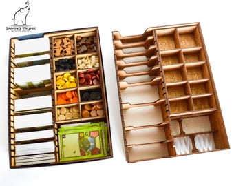 Old Farm Organizer for Agricola Board Game | Insert for Agricola | Board Game Organizer | Board Game Insert | Wooden Organizer