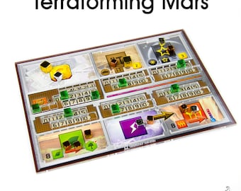5pcs Terraforming Mars player board acrylic overlays ,trays for Terraforming Mars mats, Player Tray for Terraforming Mars