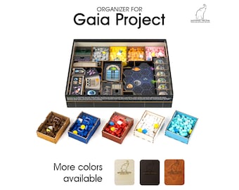 Gaia Organizer for Gaia Project and The Lost Fleet expansion, insert for Gaia Project, Board Game Organizer, Board Game Insert