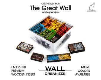 Wall Organizer | 1 box storage solution for The Great Wall | Unofficial insert for The Great Wall | Great Wall insert | Great Wall organizer
