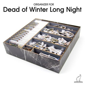 Winter Night Organizer for Dead of Winter The Long Night, Insert for Dead of Winter The Long Night, Board Game Organizer, Board Game Insert