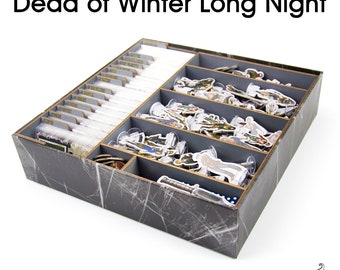 Winter Night Organizer for Dead of Winter The Long Night, Insert for Dead of Winter The Long Night, Board Game Organizer, Board Game Insert