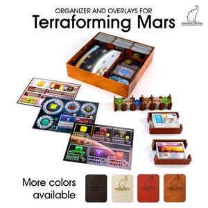 Martian Organizer for Terraforming Mars and acrylic overlays, Venus Next, Prelude, Colonies, Turmoil | Terraforming Mars insert