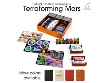 Martian Organizer for Terraforming Mars and acrylic overlays, Venus Next, Prelude, Colonies, Turmoil | Terraforming Mars insert