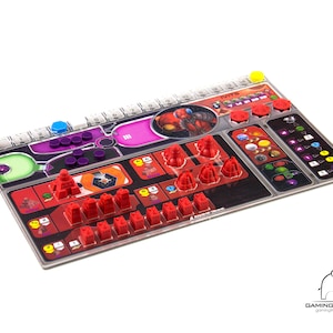 4 Acrylic overlays for the Gaia Project player board, A set of four acrylic overlays for Gaia Project, player mat for Gaia Project