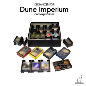 Desert Organizer for Dune Imperium, Rise of IX and Immortality expansions | Unofficial insert for Dune Imperium