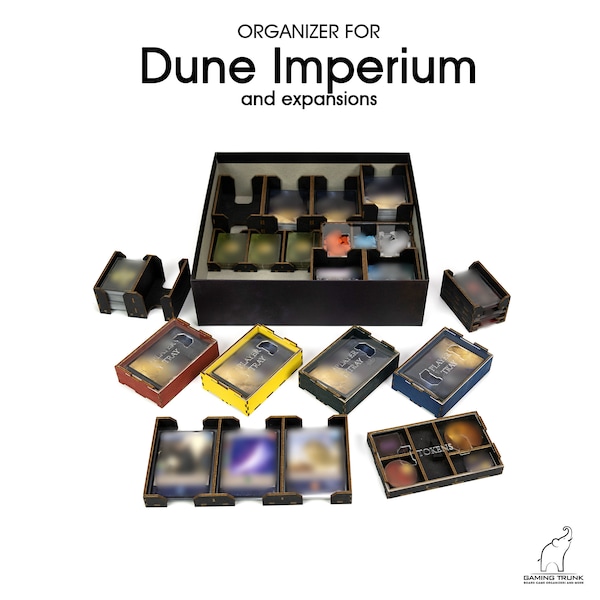 Desert Organizer für Dune Imperium, Rise of IX und Imsterblichkeit | Inoffizieller Einsatz für Dune Imperium