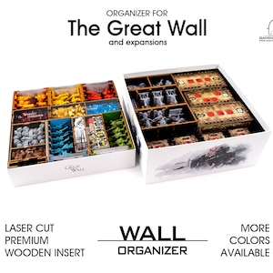 Wall Organizer | 2 box storage solution for The Great Wall | Unofficial insert for The Great Wall | Great Wall insert | Great Wall organizer