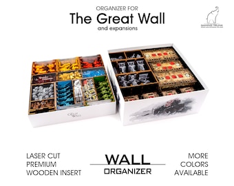 Wall Organizer | 2 box storage solution for The Great Wall | Unofficial insert for The Great Wall | Great Wall insert | Great Wall organizer