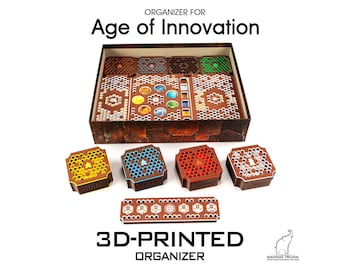 New Age Organizer for Age of Innovation | 3D printed insert | Unofficial insert for Age of Innovation