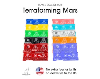 Player boards for Terraforming Mars | 3D printed player trays