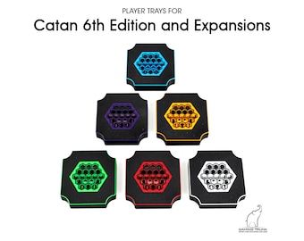 Player Trays for Catan 6th Edition and expansions | Seafarers | Cities and Knights