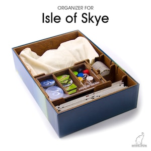Scottish Organizer for Isle of Skye | Insert for Isle of Skye | Game Insert | Wooden Organizer