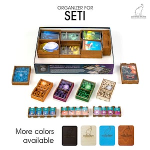 Seti Organizer for SETI: Search for Extraterrestrial Intelligence | SETI insert, Board Game Organizer, Board Game Insert