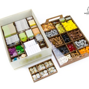 Cave Organizer for Caverna | Insert for Caverna | Wooden Box | Board Game Organizer | Board Game Insert | Wooden Organizer